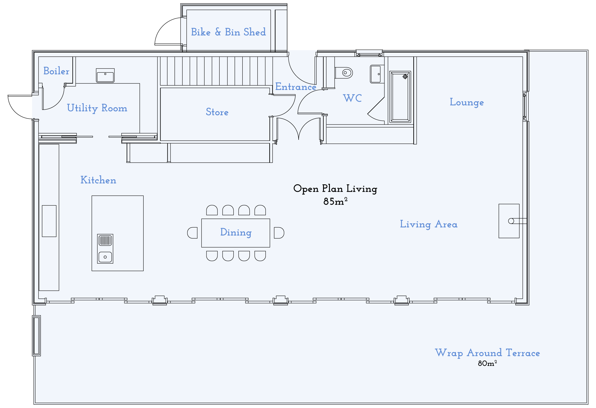 16 Huntsman Floorplan - Ground Floor